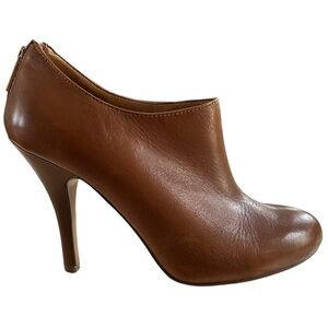 Aldo Low Cut Leather Heeled Ankle Booties